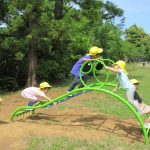 ワニのうんていに挑戦‼