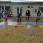 消火器訓練、頑張るよ!