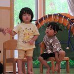 「はーい✋」のお返事上手にできたね😊